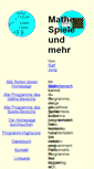 Mobile Screenshot of mathespiele.ralfj.de